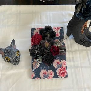 Dark Halloween gothic journal cover and book